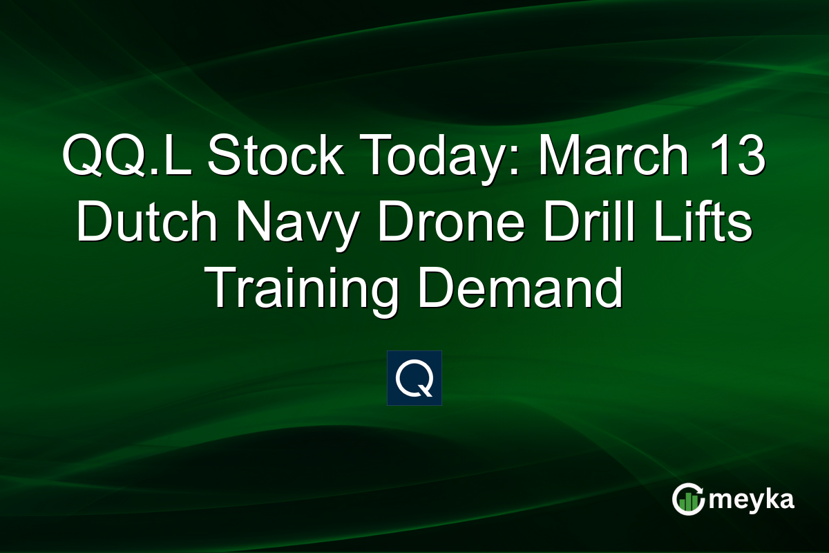 QQ.L Stock Today: March 13 Dutch Navy Drone Drill Lifts Training Demand