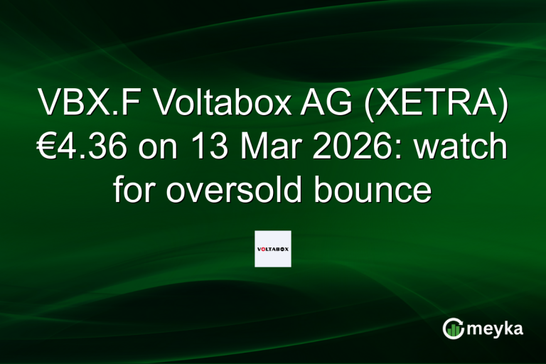 VBX.F Voltabox AG (XETRA) €4.36 on 13 Mar 2026: watch for oversold bounce