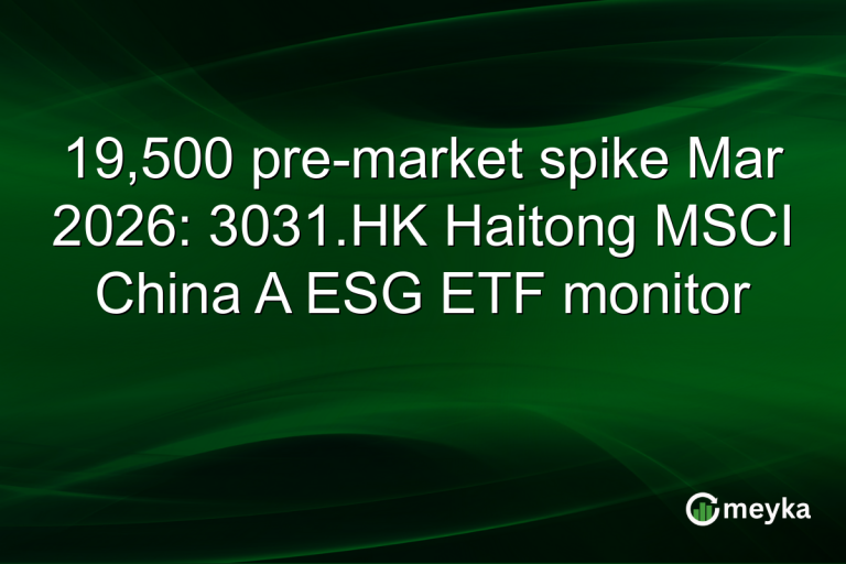 19,500 pre-market spike Mar 2026: 3031.HK Haitong MSCI China A ESG ETF monitor