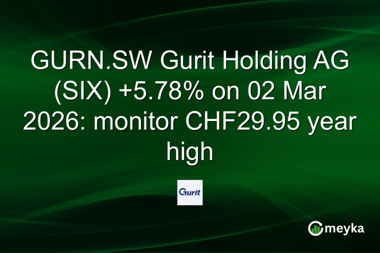 GURN.SW Gurit Holding AG (SIX) +5.78% on 02 Mar 2026: monitor CHF29.95 year high