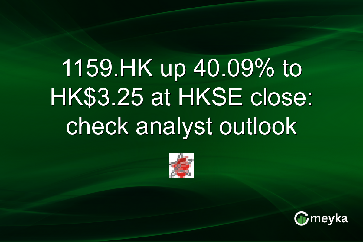 1159.HK up 40.09% to HK$3.25 at HKSE close: check analyst outlook