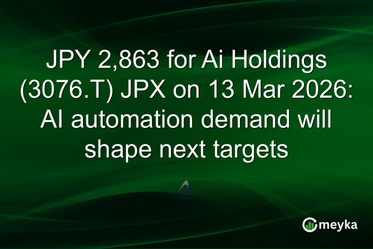 JPY 2,863 for Ai Holdings (3076.T) JPX on 13 Mar 2026: AI automation demand will shape next targets