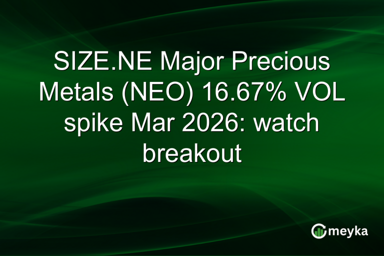 SIZE.NE Major Precious Metals (NEO) 16.67% VOL spike Mar 2026: watch breakout