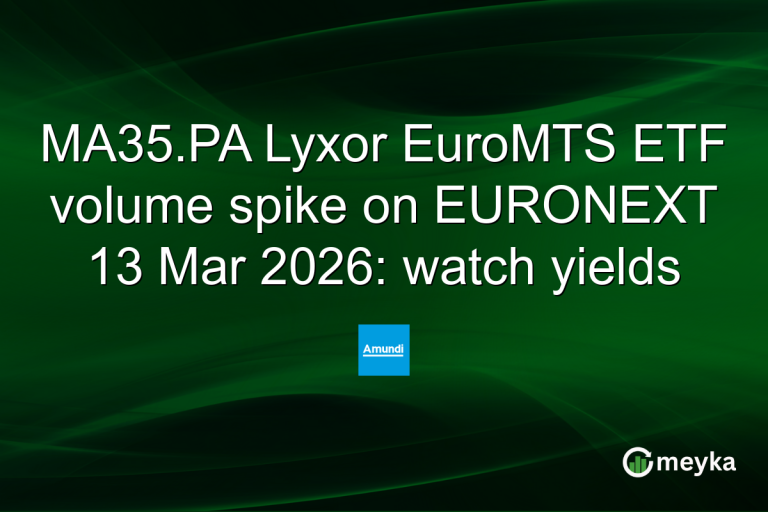 MA35.PA Lyxor EuroMTS ETF volume spike on EURONEXT 13 Mar 2026: watch yields
