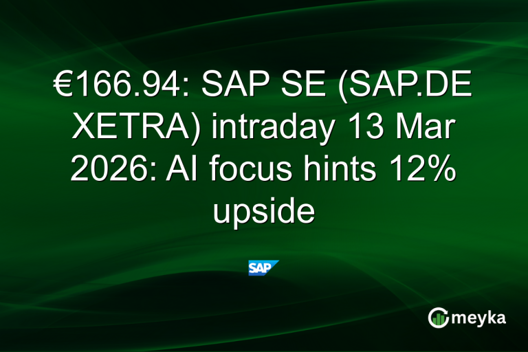 €166.94: SAP SE (SAP.DE XETRA) intraday 13 Mar 2026: AI focus hints 12% upside