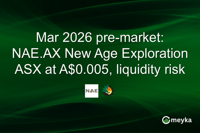 Mar 2026 pre-market: NAE.AX New Age Exploration ASX at A$0.005, liquidity risk