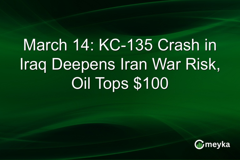March 14: KC-135 Crash in Iraq Deepens Iran War Risk, Oil Tops $100