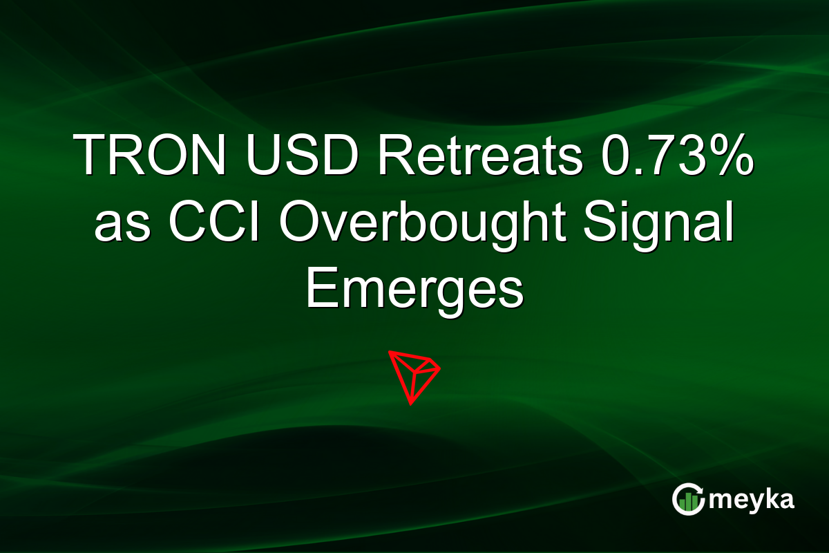 TRON USD Retreats 0.73% as CCI Overbought Signal Emerges