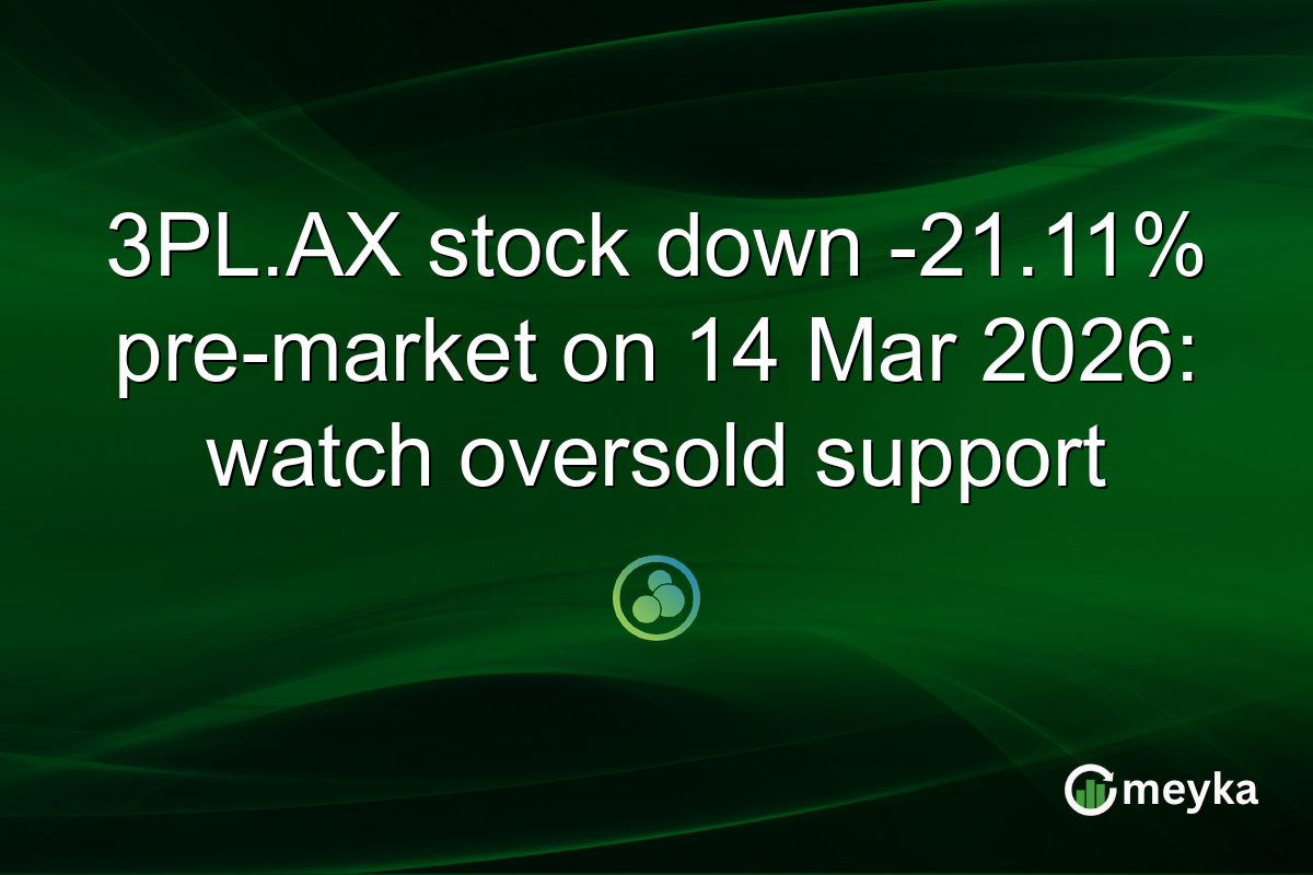 3PL.AX stock down -21.11% pre-market on 14 Mar 2026: watch oversold support