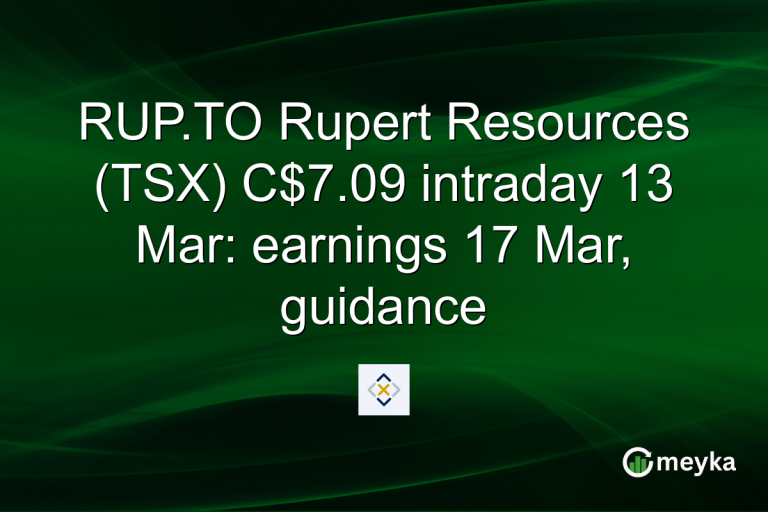 RUP.TO Rupert Resources (TSX) C$7.09 intraday 13 Mar: earnings 17 Mar, guidance