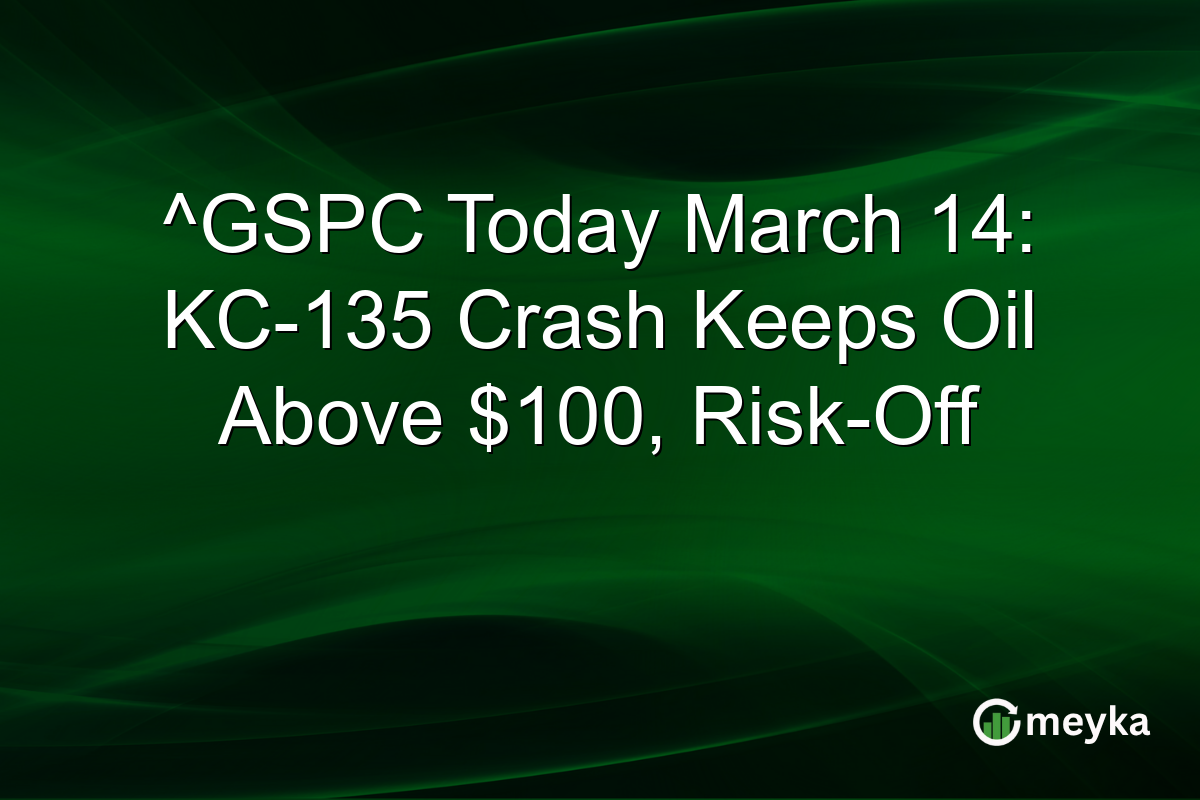 ^GSPC Today March 14: KC-135 Crash Keeps Oil Above $100, Risk-Off