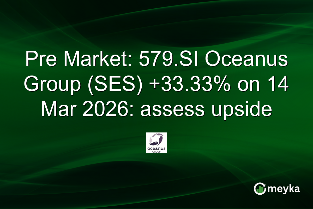 Pre Market: 579.SI Oceanus Group (SES) +33.33% on 14 Mar 2026: assess upside