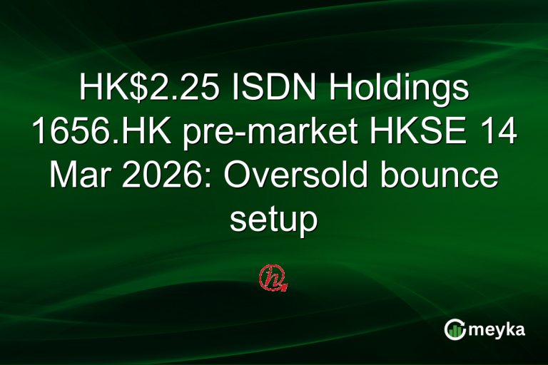 HK$2.25 ISDN Holdings 1656.HK pre-market HKSE 14 Mar 2026: Oversold bounce setup