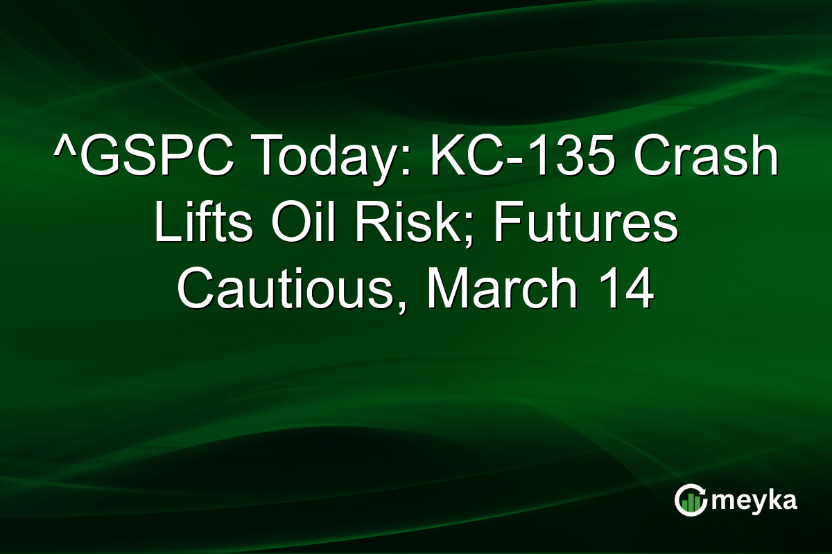 ^GSPC Today: KC-135 Crash Lifts Oil Risk; Futures Cautious, March 14