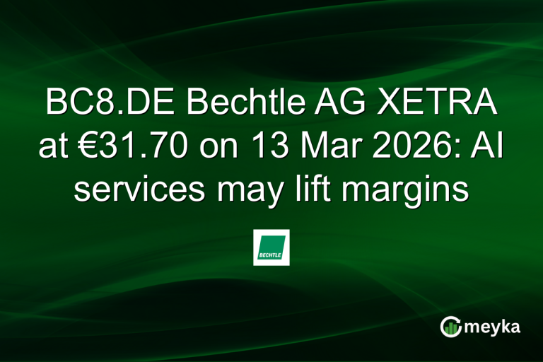 BC8.DE Bechtle AG XETRA at €31.70 on 13 Mar 2026: AI services may lift margins