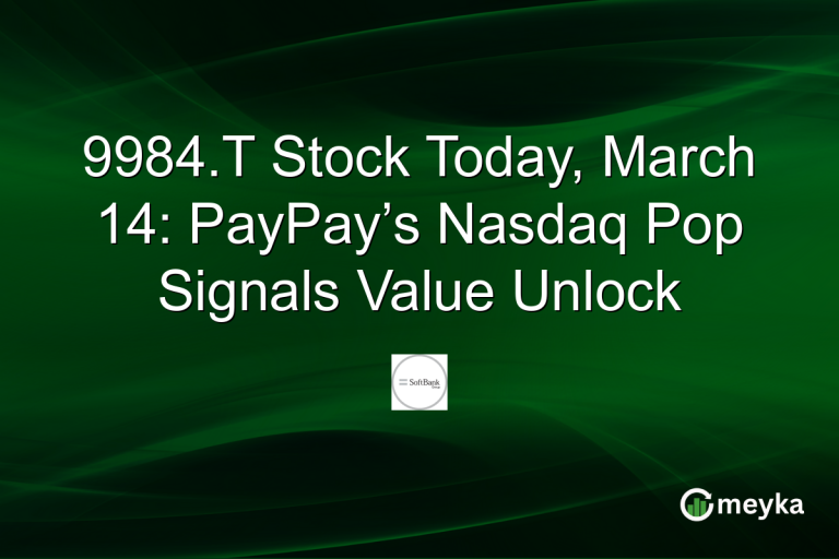 9984.T Stock Today, March 14: PayPay’s Nasdaq Pop Signals Value Unlock