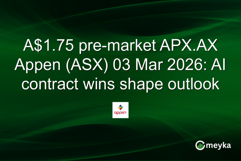 A$1.75 pre-market APX.AX Appen (ASX) 03 Mar 2026: AI contract wins shape outlook