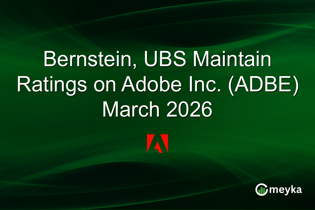 Bernstein, UBS Maintain Ratings on Adobe Inc. (ADBE) March 2026