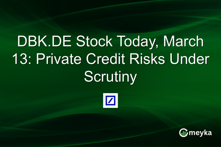 DBK.DE Stock Today, March 13: Private Credit Risks Under Scrutiny