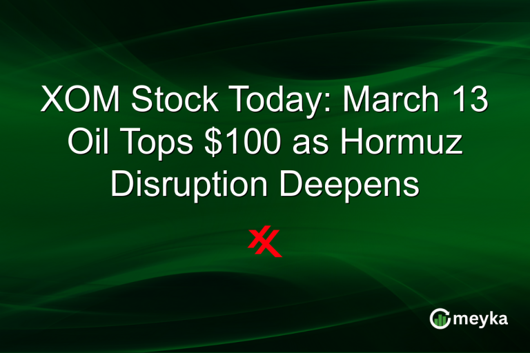 XOM Stock Today: March 13 Oil Tops $100 as Hormuz Disruption Deepens