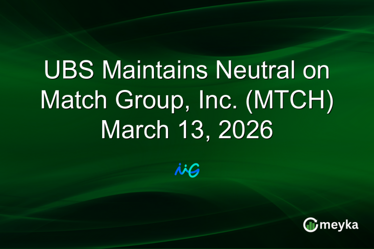 UBS Maintains Neutral on Match Group, Inc. (MTCH) March 13, 2026
