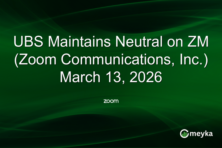 UBS Maintains Neutral on ZM (Zoom Communications, Inc.) March 13, 2026