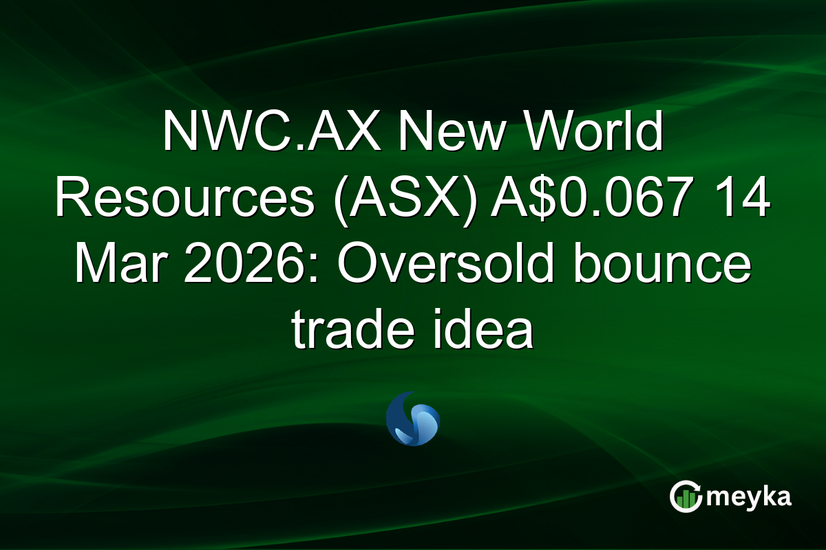 NWC.AX New World Resources (ASX) A$0.067 14 Mar 2026: Oversold bounce trade idea