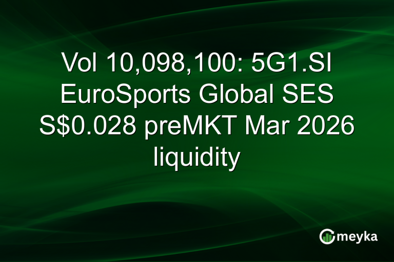 Vol 10,098,100: 5G1.SI EuroSports Global SES S$0.028 preMKT Mar 2026 liquidity