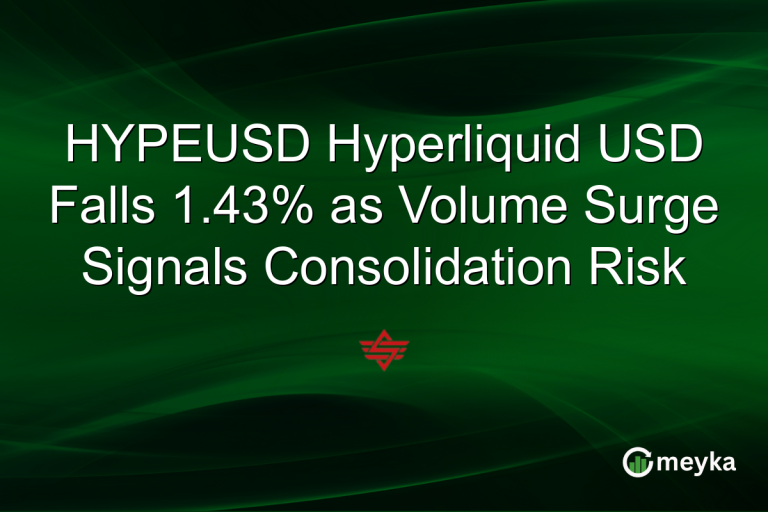 HYPEUSD Hyperliquid USD Falls 1.43% as Volume Surge Signals Consolidation Risk