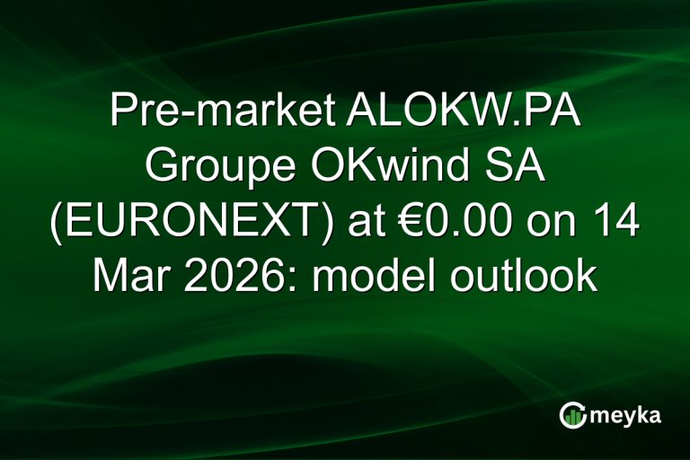 Pre-market ALOKW.PA Groupe OKwind SA (EURONEXT) at €0.00 on 14 Mar 2026: model outlook