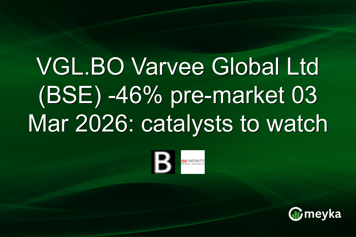 VGL.BO Varvee Global Ltd (BSE) -46% pre-market 03 Mar 2026: catalysts to watch