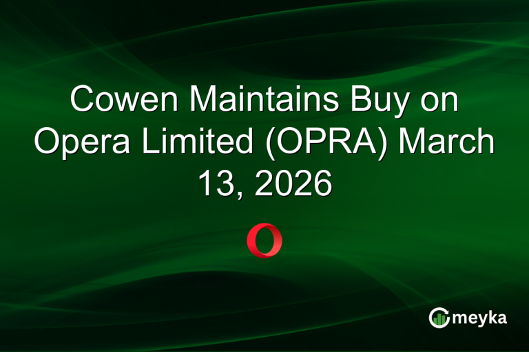 Cowen Maintains Buy on Opera Limited (OPRA) March 13, 2026