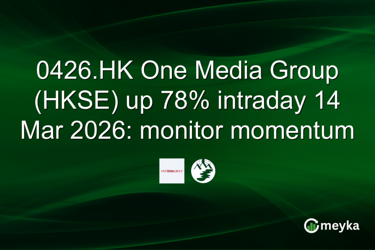 0426.HK One Media Group (HKSE) up 78% intraday 14 Mar 2026: monitor momentum