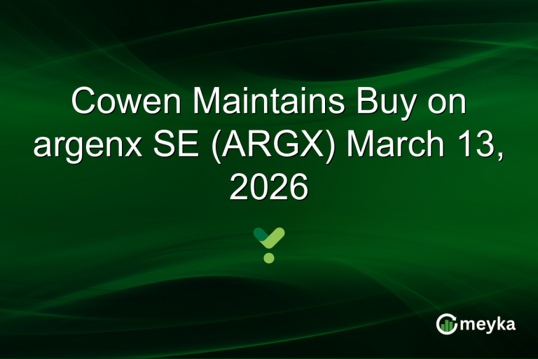 Cowen Maintains Buy on argenx SE (ARGX) March 13, 2026