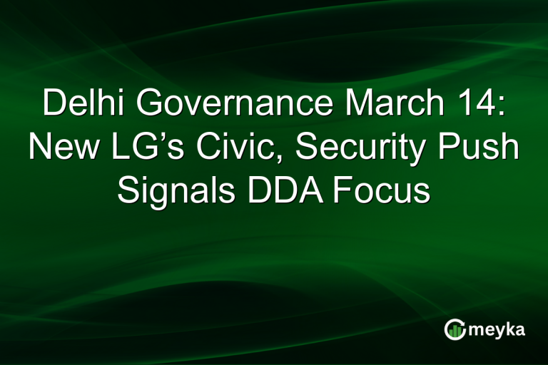 Delhi Governance March 14: New LG’s Civic, Security Push Signals DDA Focus
