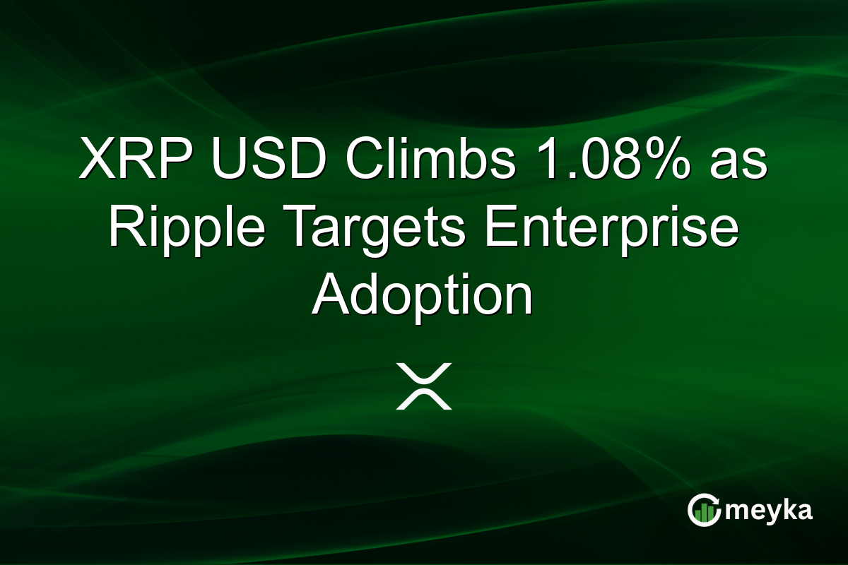 XRP USD Climbs 1.08% as Ripple Targets Enterprise Adoption