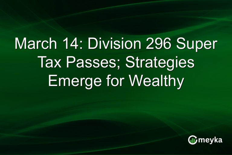 March 14: Division 296 Super Tax Passes; Strategies Emerge for Wealthy