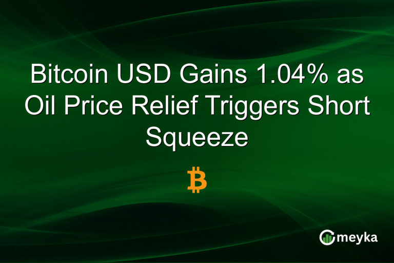 Bitcoin USD Gains 1.04% as Oil Price Relief Triggers Short Squeeze