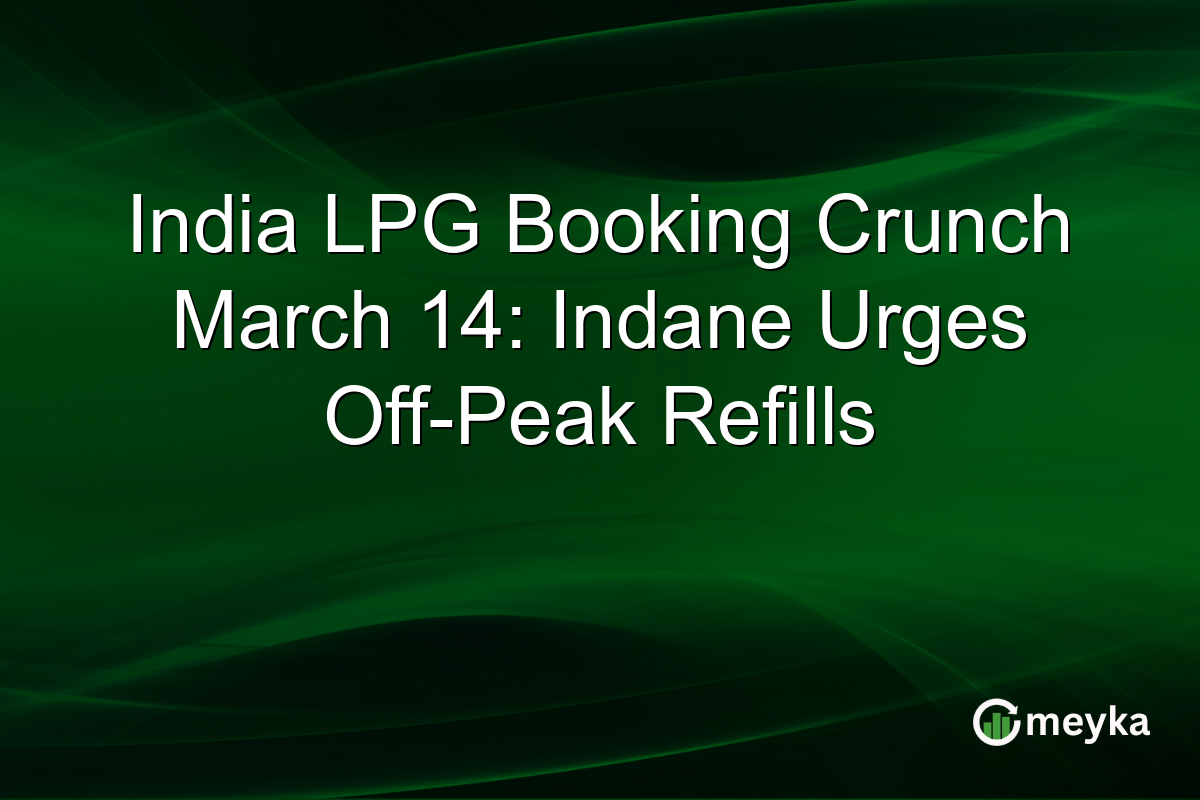 India LPG Booking Crunch March 14: Indane Urges Off-Peak Refills