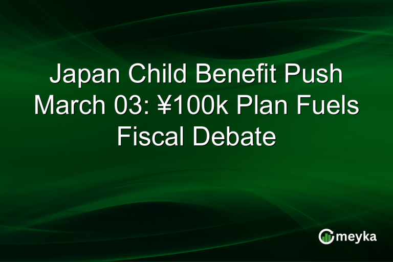 Japan Child Benefit Push March 03: ¥100k Plan Fuels Fiscal Debate