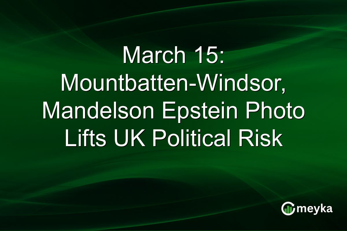 March 15: Mountbatten-Windsor, Mandelson Epstein Photo Lifts UK Political Risk