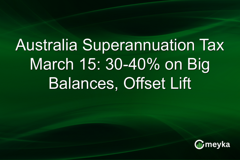 Australia Superannuation Tax March 15: 30-40% on Big Balances, Offset Lift