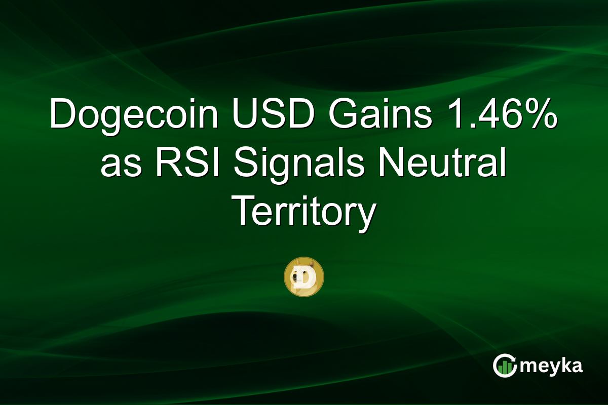 Dogecoin USD Gains 1.46% as RSI Signals Neutral Territory