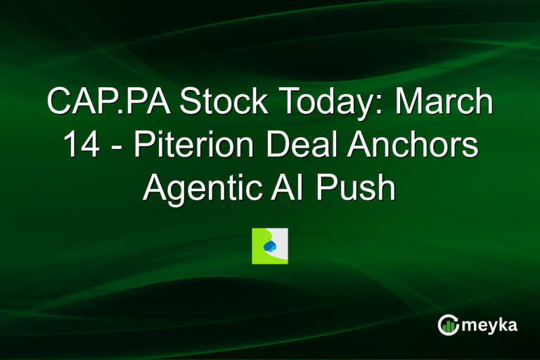 CAP.PA Stock Today: March 14 - Piterion Deal Anchors Agentic AI Push