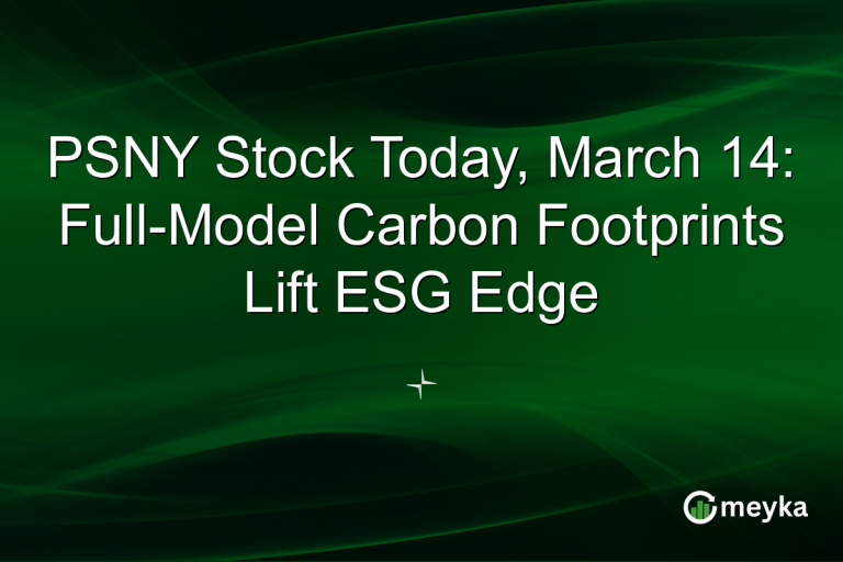 PSNY Stock Today, March 14: Full-Model Carbon Footprints Lift ESG Edge
