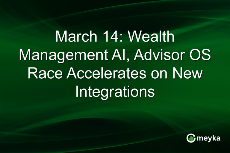 March 14: Wealth Management AI, Advisor OS Race Accelerates on New Integrations