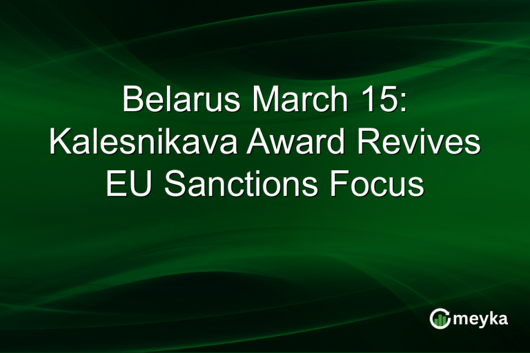 Belarus March 15: Kalesnikava Award Revives EU Sanctions Focus