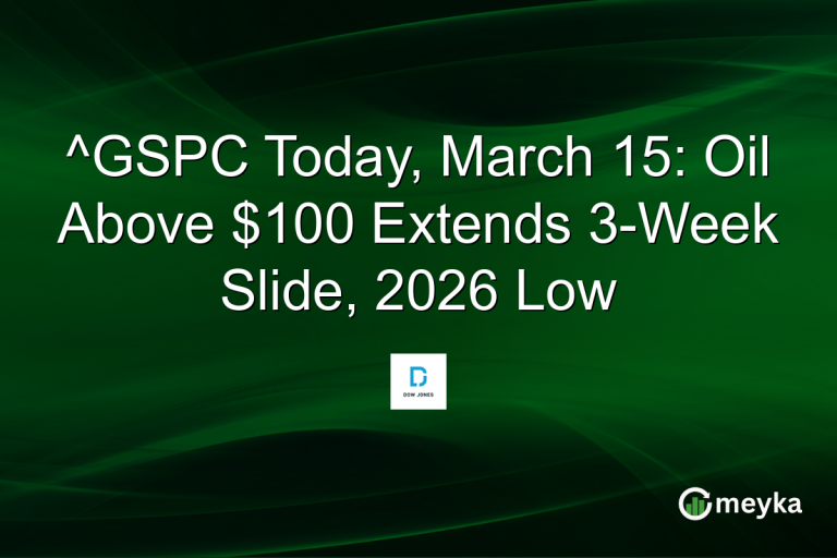 ^GSPC Today, March 15: Oil Above $100 Extends 3-Week Slide, 2026 Low
