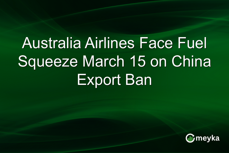 Australia Airlines Face Fuel Squeeze March 15 on China Export Ban