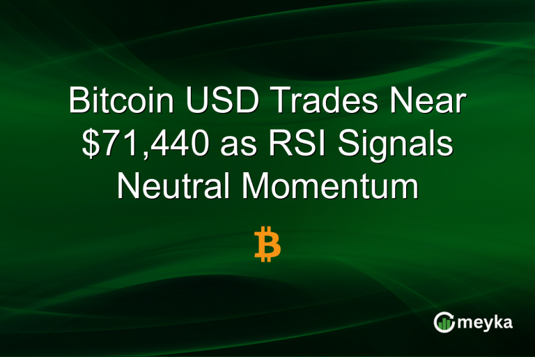 Bitcoin USD Trades Near $71,440 as RSI Signals Neutral Momentum